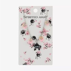 Studio Ghibli Spirited Away Soot Sprite Sakura Charm‎ Necklace Hot Topic
